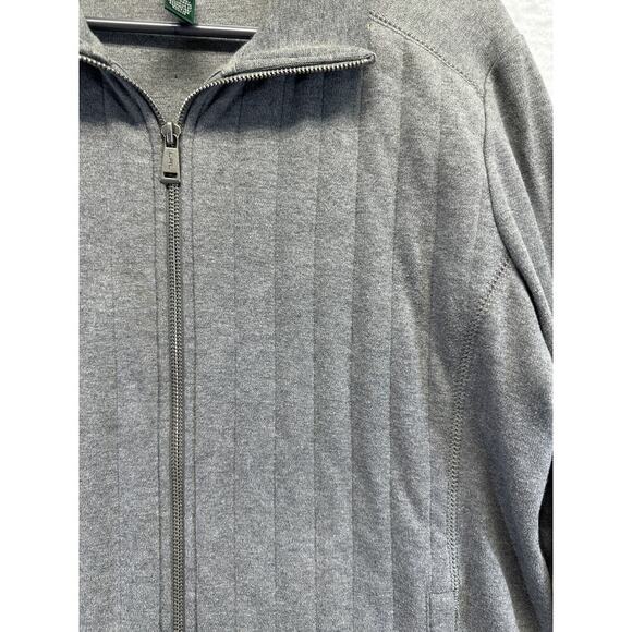Lauren Active Ralph Lauren Full‎ Zip Ribbed Jacket L Women Gray Active Wear Vtg - Picture 4 of 6